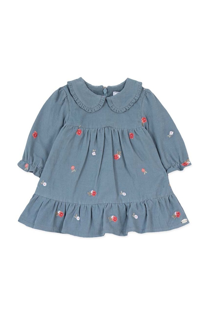 Dětské bavlněné šaty Tartine et Chocolat TZ30221.80.94 modrá AW24