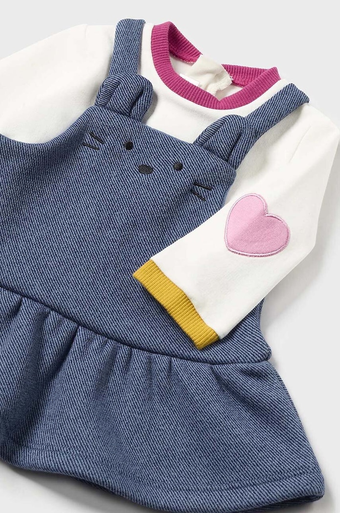 Φόρεμα μωρού Mayoral Newborn 2802.2T.Newborn.9BYH μπλε AW24