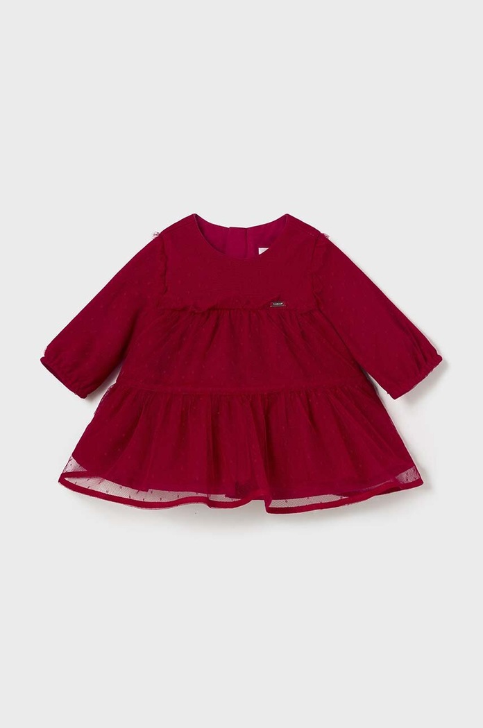 Mayoral Newborn rochie bebe mini rosu 2805.2L.Newborn.9BYH