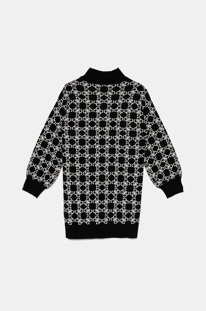 Παιδικό φόρεμα από μαλλί Guess J4BK04.Z3K10.9BYH μαύρο AW24
