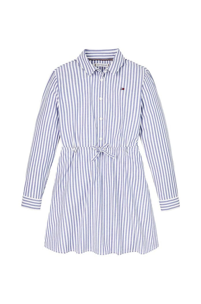 Детска памучна рокля Tommy Hilfiger KG0KG08500.9BYH.128.176 син AW24