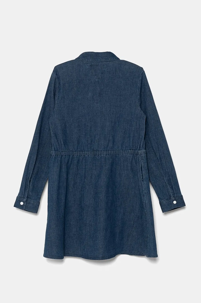 Детска дънкова рокля Tommy Hilfiger KG0KG08501.9BYH. тъмносин AW24