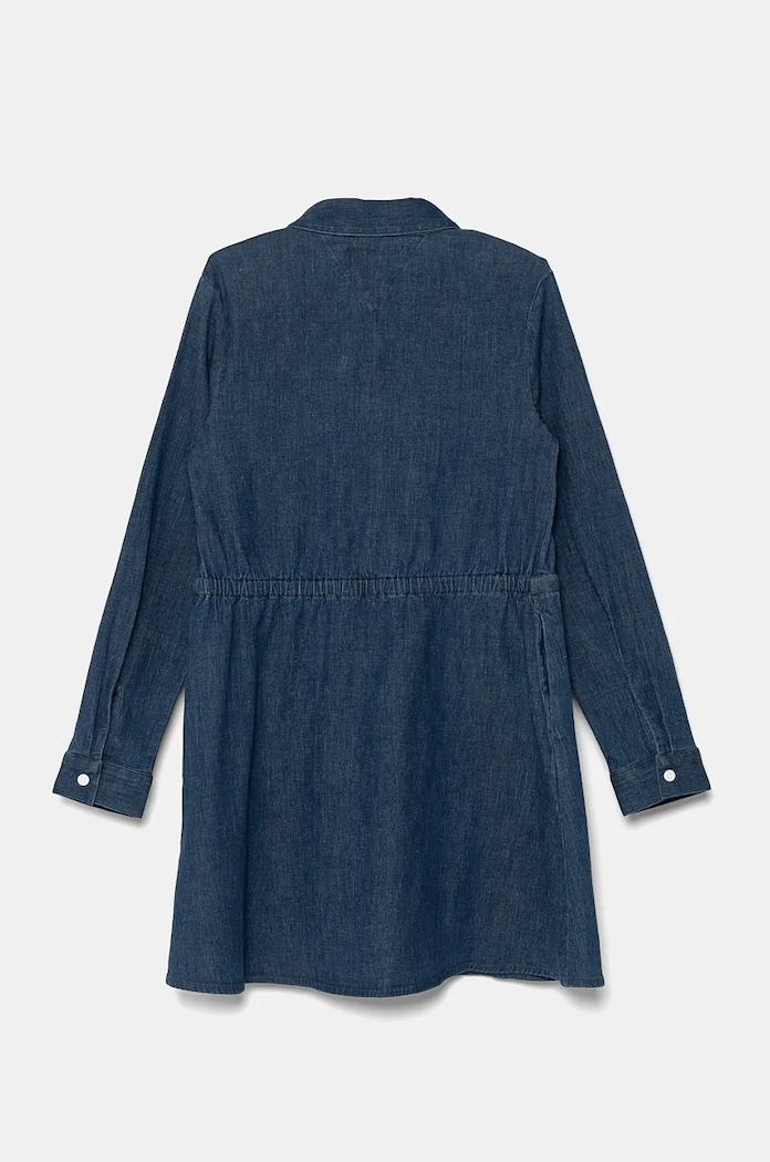 Детска дънкова рокля Tommy Hilfiger KG0KG08501.9BYH. тъмносин AW24