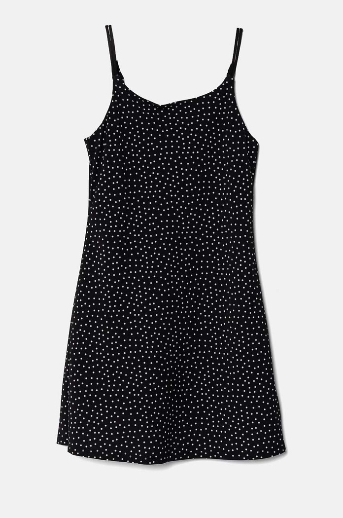 Παιδικό φόρεμα Abercrombie & Fitch εμπριμέ μαύρο KI259.4093