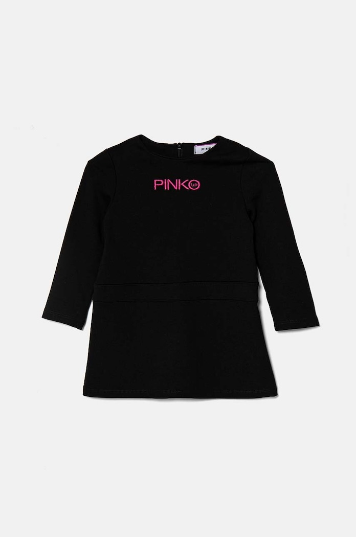 Παιδικό φόρεμα Pinko Up μακρύ μαύρο F4PIBGDR198