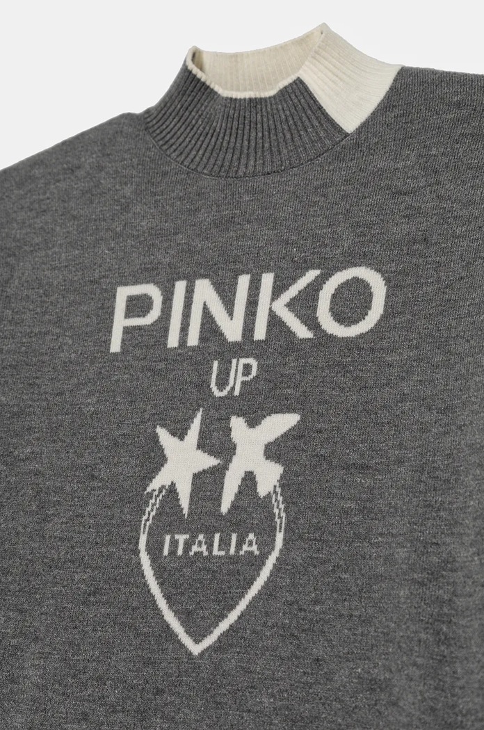 Pinko Up rochie fete F4PIJGDR088 gri AW24