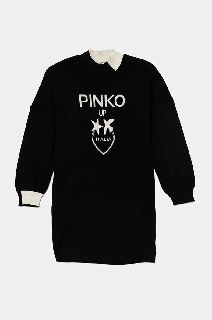 Dívčí šaty Pinko Up mini černá F4PIJGDR088
