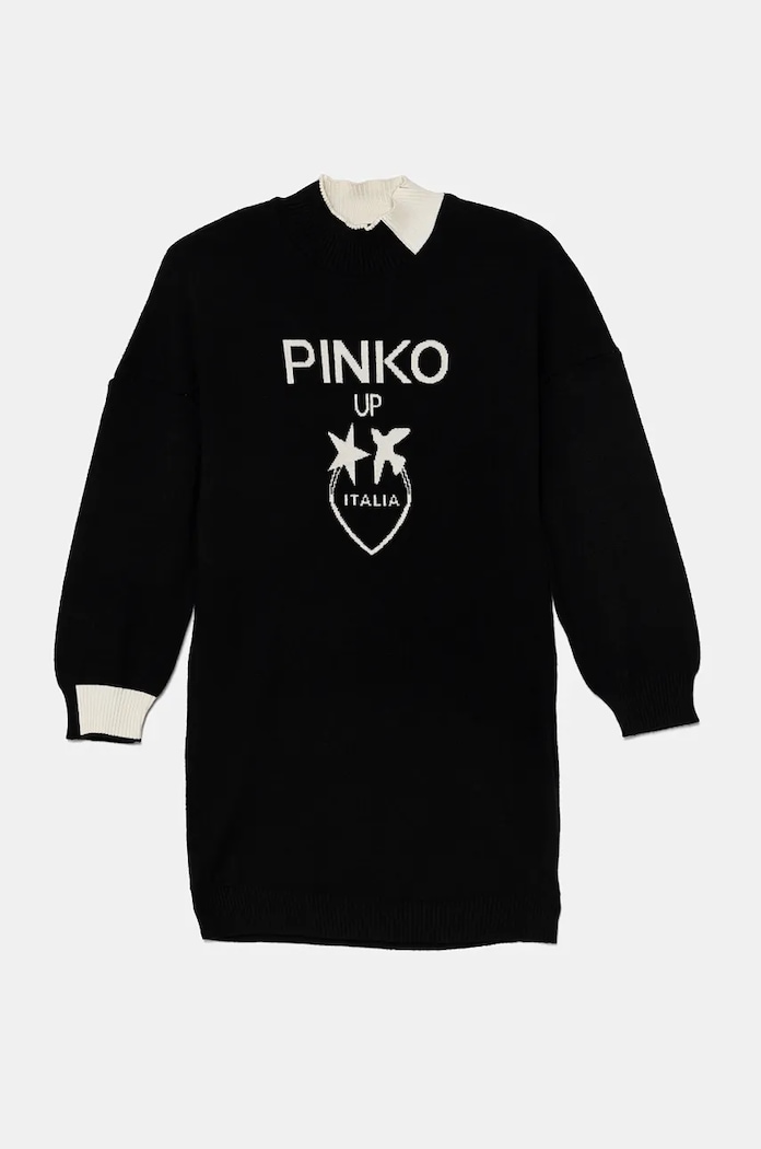 Dívčí šaty Pinko Up mini černá F4PIJGDR088