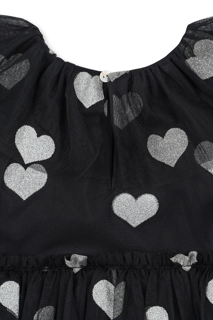 Konges Sløjd sukienka dziecięca HALLOWEEN GLITTER DRESS czarny KS102179