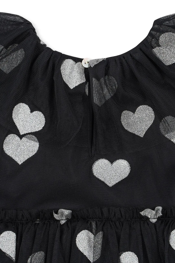 Konges Sløjd sukienka dziecięca HALLOWEEN GLITTER DRESS czarny KS102179
