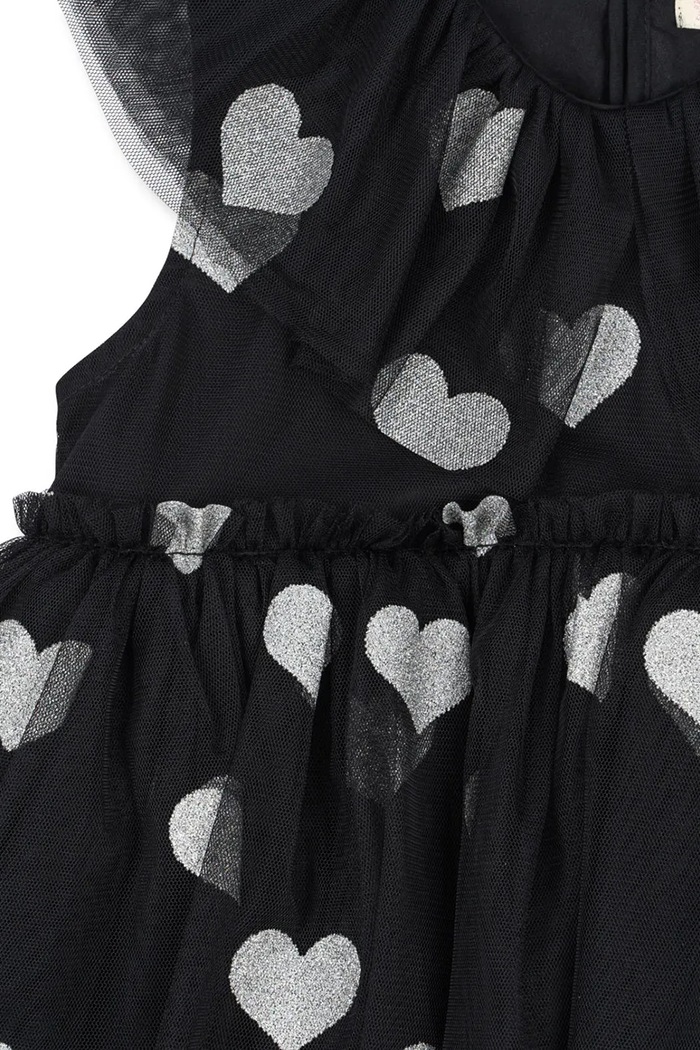 Konges Sløjd sukienka dziecięca HALLOWEEN GLITTER DRESS KS102179 czarny