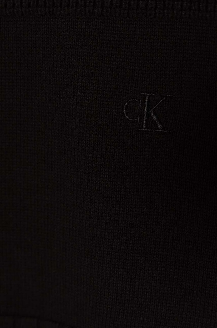 Chłopiec Calvin Klein Jeans sweter bawełniany dziecięcy IB0IB02156.9BYH czarny