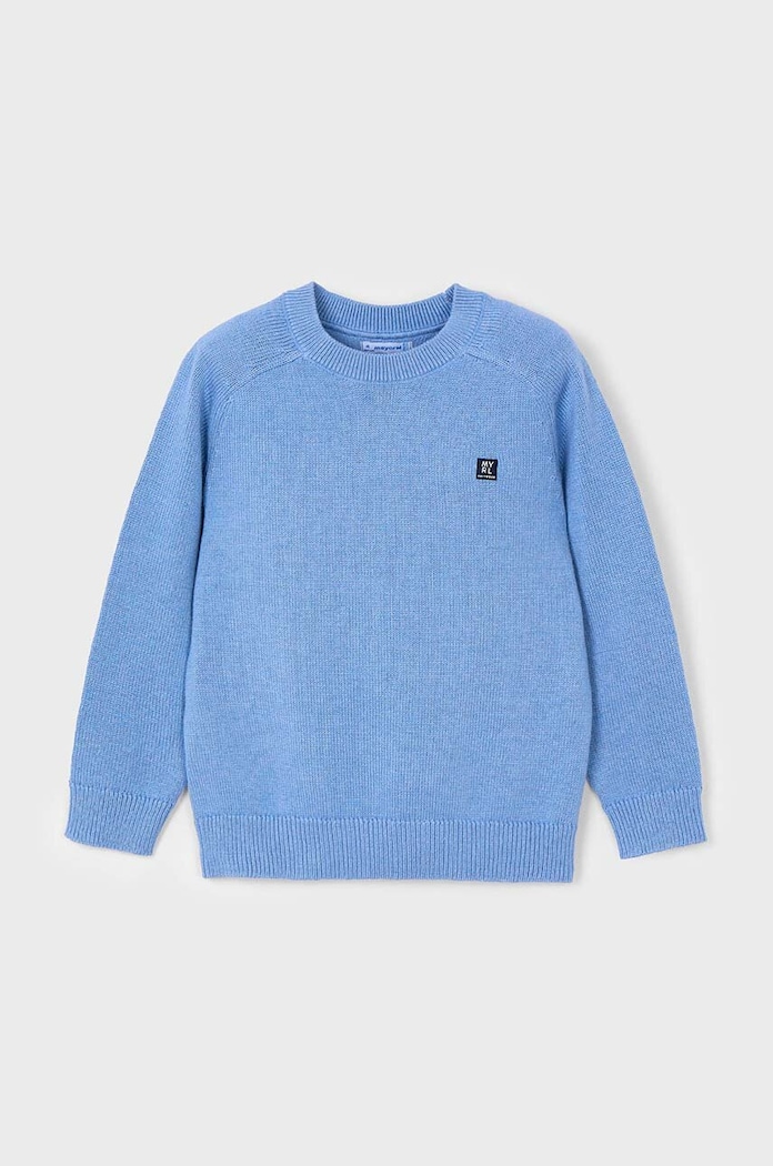Mayoral sweter z domieszką wełny dziecięcy z domieszką wełny niebieski 311.5F.Mini.9BYH