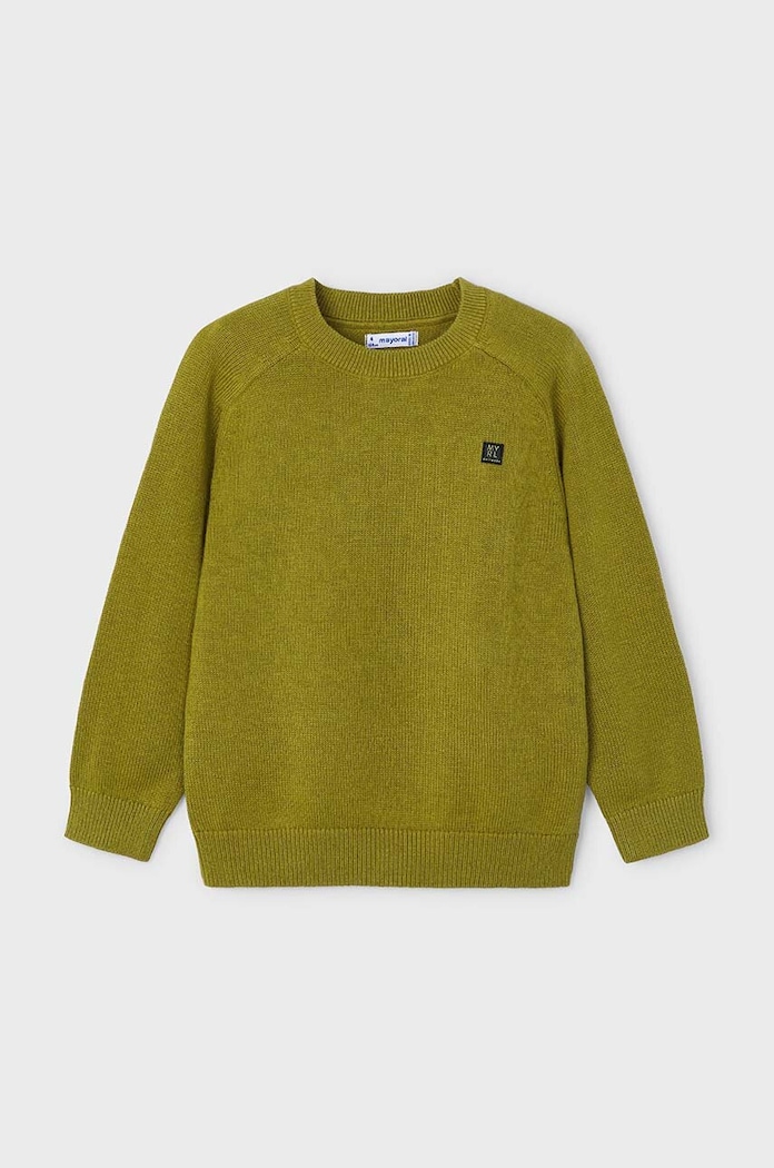 Mayoral sweter z domieszką wełny dziecięcy z domieszką wełny zielony 311.5F.Mini.9BYH