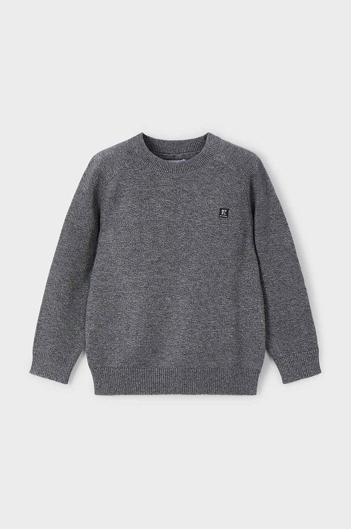 Mayoral sweter z domieszką wełny dziecięcy z domieszką wełny szary 311.5F.Mini.9BYH