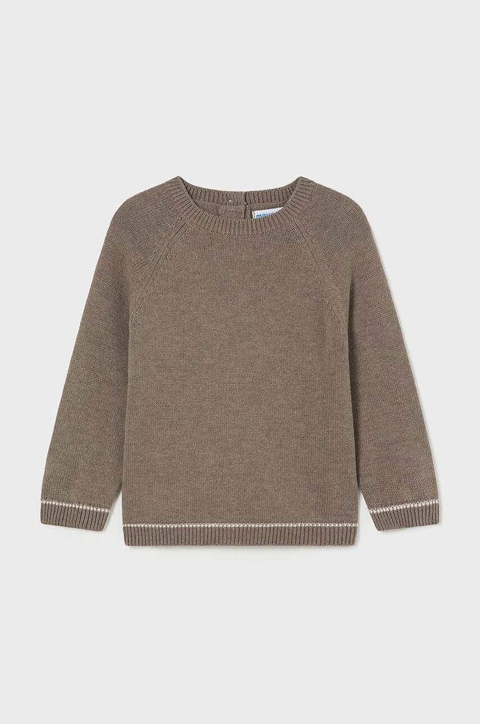 Mayoral sweter z domieszką wełny dziecięcy z domieszką wełny beżowy 351.3G.Baby.9BYH