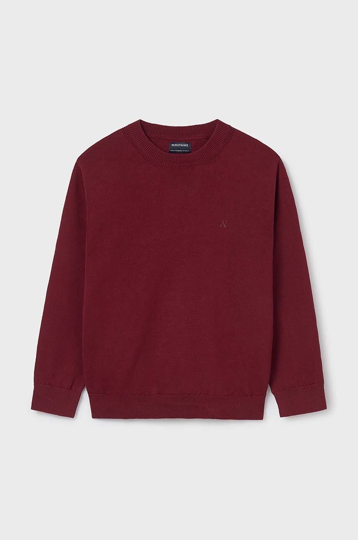 Mayoral sweter bawełniany dziecięcy pozostałe bordowy 354.7C.Junior.9BYH
