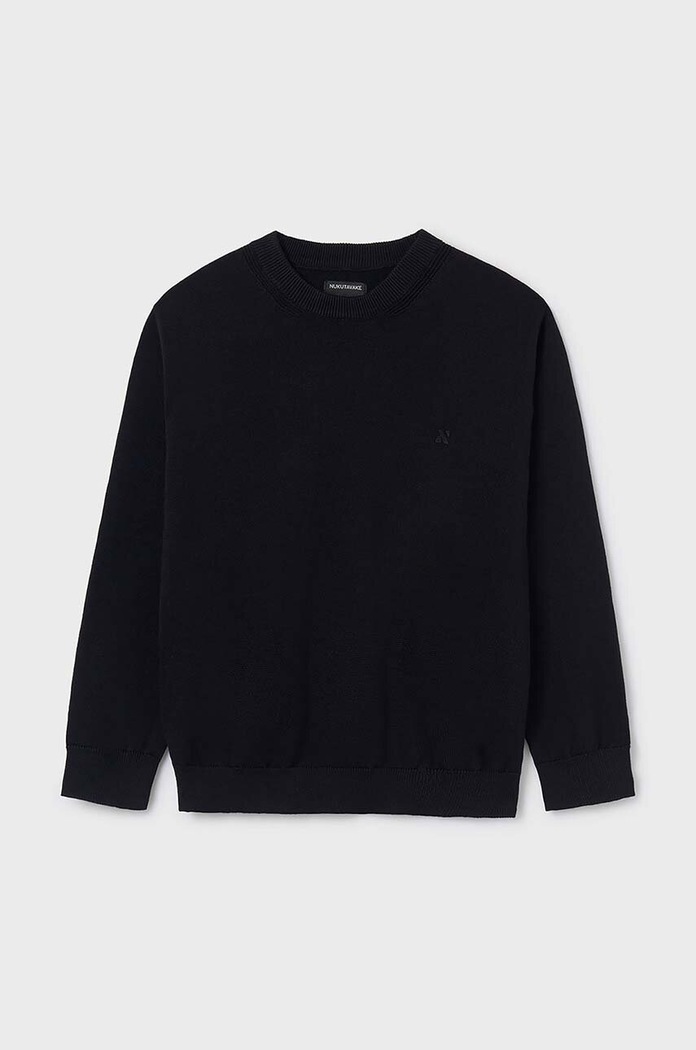 Mayoral sweter bawełniany dziecięcy pozostałe czarny 354.7C.Junior.9BYH
