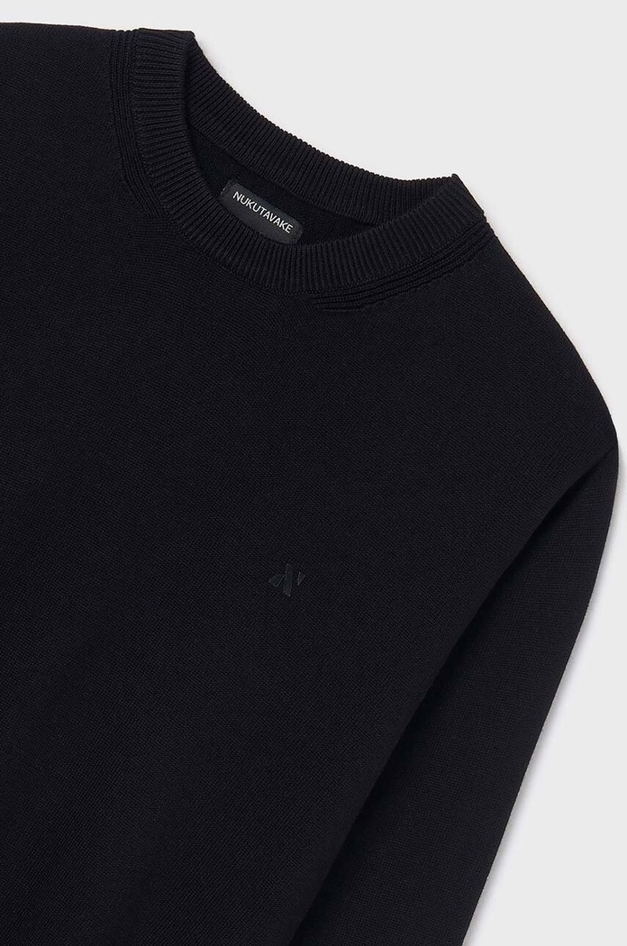 Mayoral sweter bawełniany dziecięcy 354.7C.Junior.9BYH czarny AW24