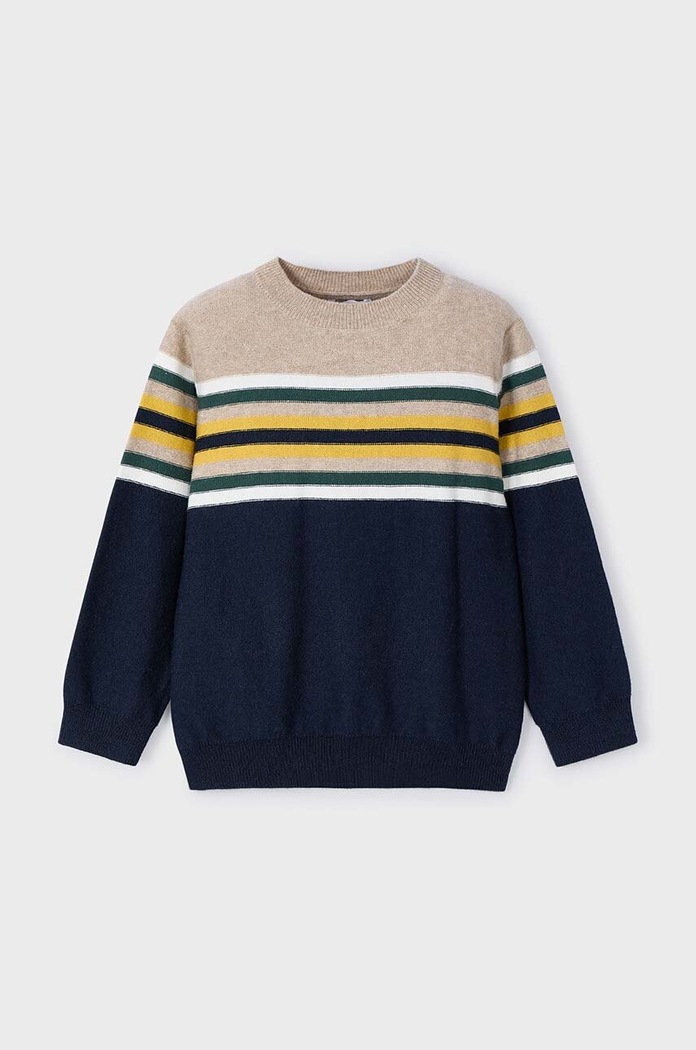 Mayoral sweter z domieszką wełny dziecięcy z domieszką wełny granatowy 4351.5F.Mini.9BYH