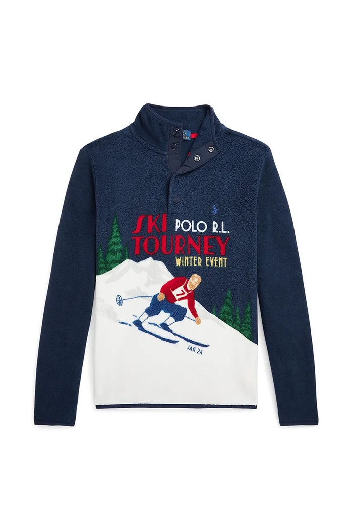 Παιδικό πουλόβερ Polo Ralph Lauren άλλο σκούρο μπλε 323953037001
