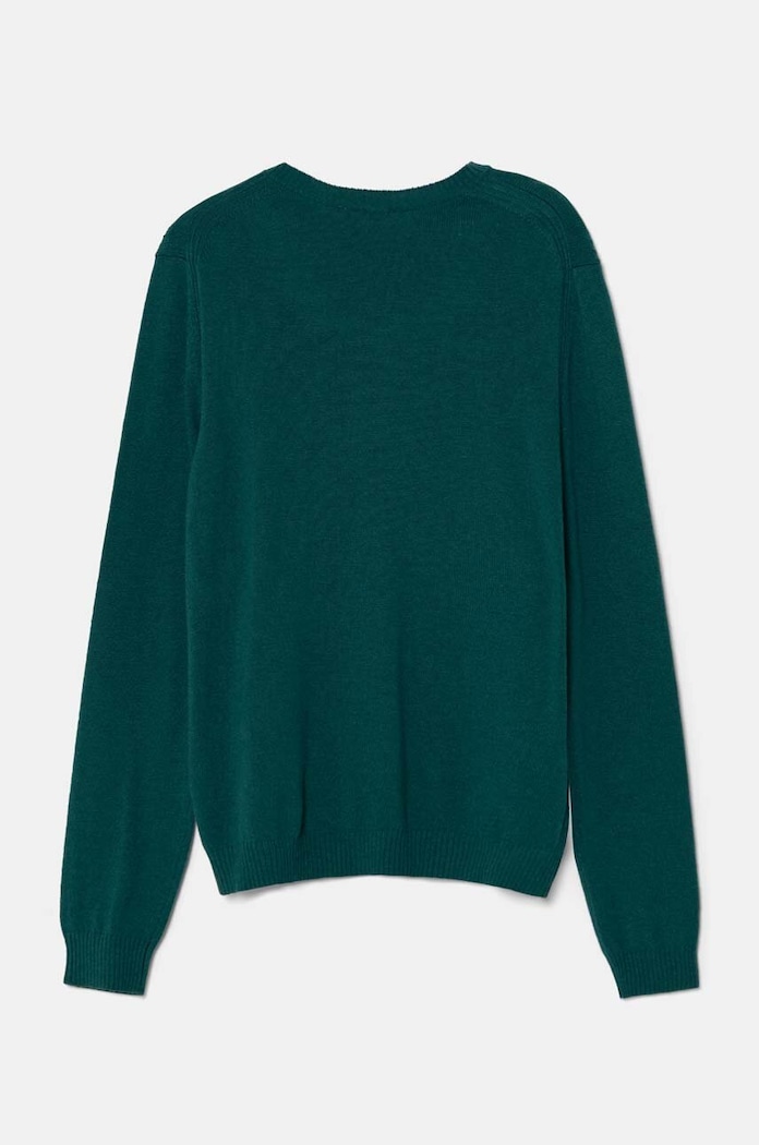 United Colors of Benetton sweter z domieszką wełny dziecięcy 1032C106W.G.Seasonal zielony AW24