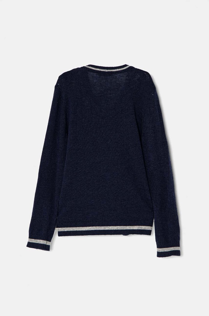 Детска жилетка с вълна United Colors of Benetton 1LQZH600D.P.Seasonal тъмносин AW24