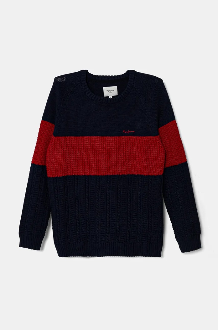 Pepe Jeans sweter bawełniany dziecięcy DALMAR pozostałe czerwony PB701229