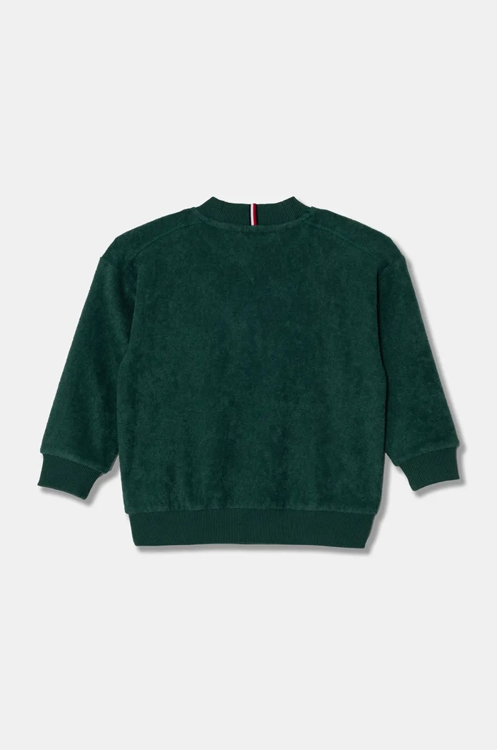 Dětský svetr Tommy Hilfiger KB0KB09186.9BYH.104.122 zelená AW24