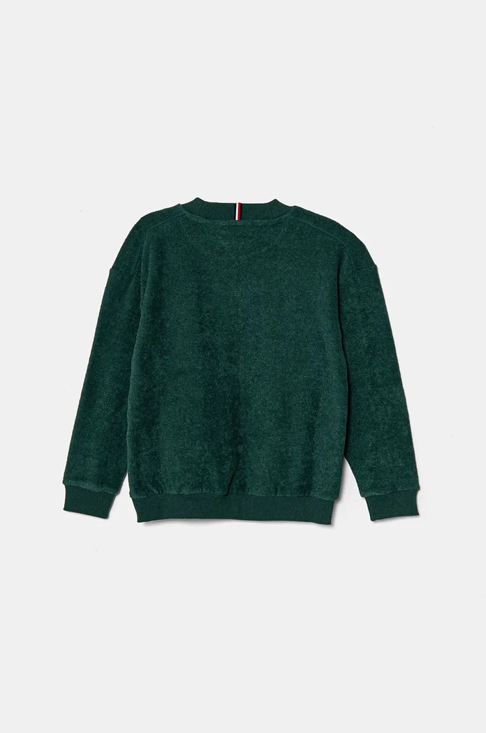 Dětský svetr Tommy Hilfiger KB0KB09186.9BYH.128.176 zelená AW24