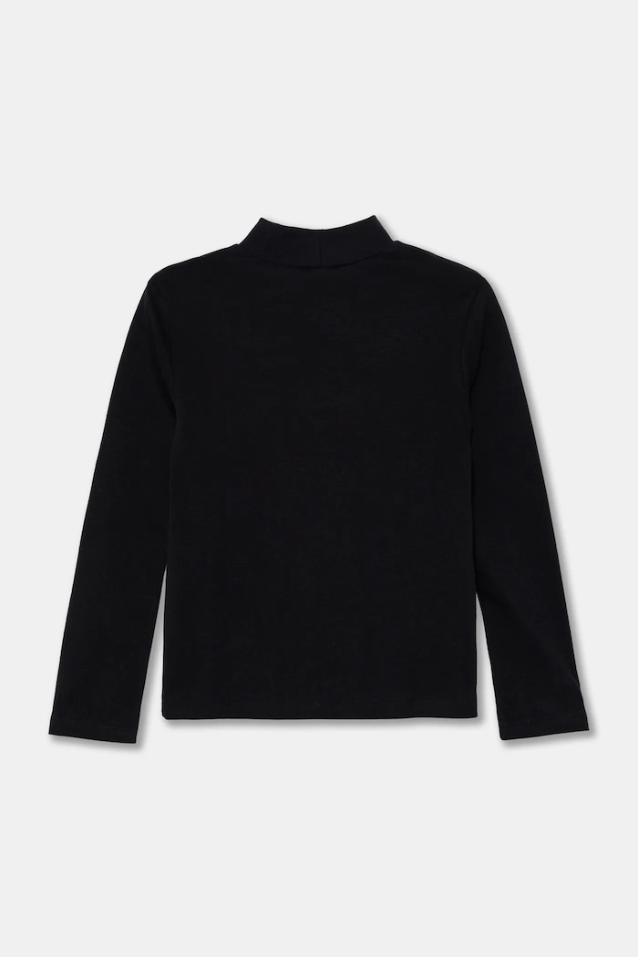 United Colors of Benetton longsleeve bawełniany dziecięcy 3AOUC202V.G.Seasonal czarny AW24