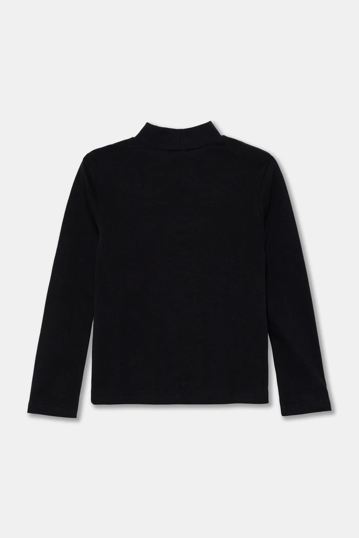 United Colors of Benetton longsleeve bawełniany dziecięcy 3AOUC202V.G.Seasonal czarny AW24
