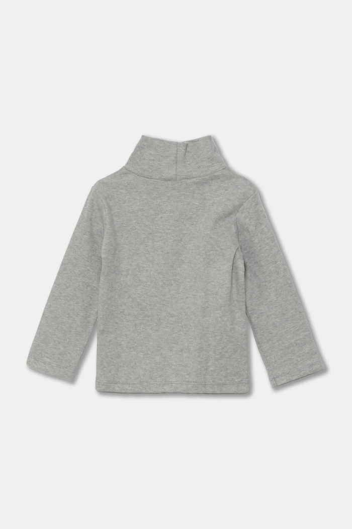 United Colors of Benetton longsleeve bawełniany dziecięcy 3AOUG105E.P.Seasonal szary AW24