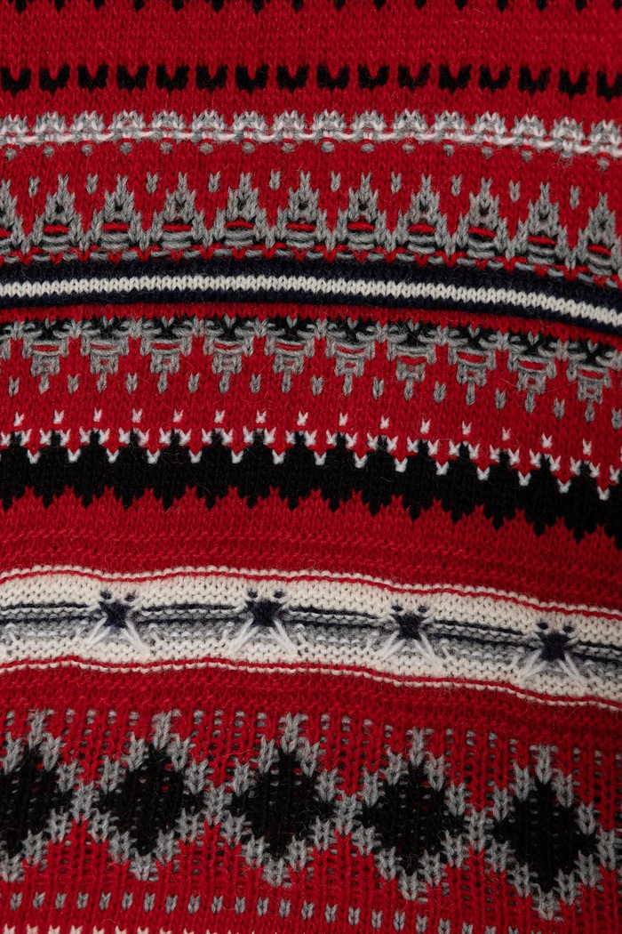 CHLAPEC Dětský svetr s příměsí vlny United Colors of Benetton 1076Q107J.G.Seasonal červená