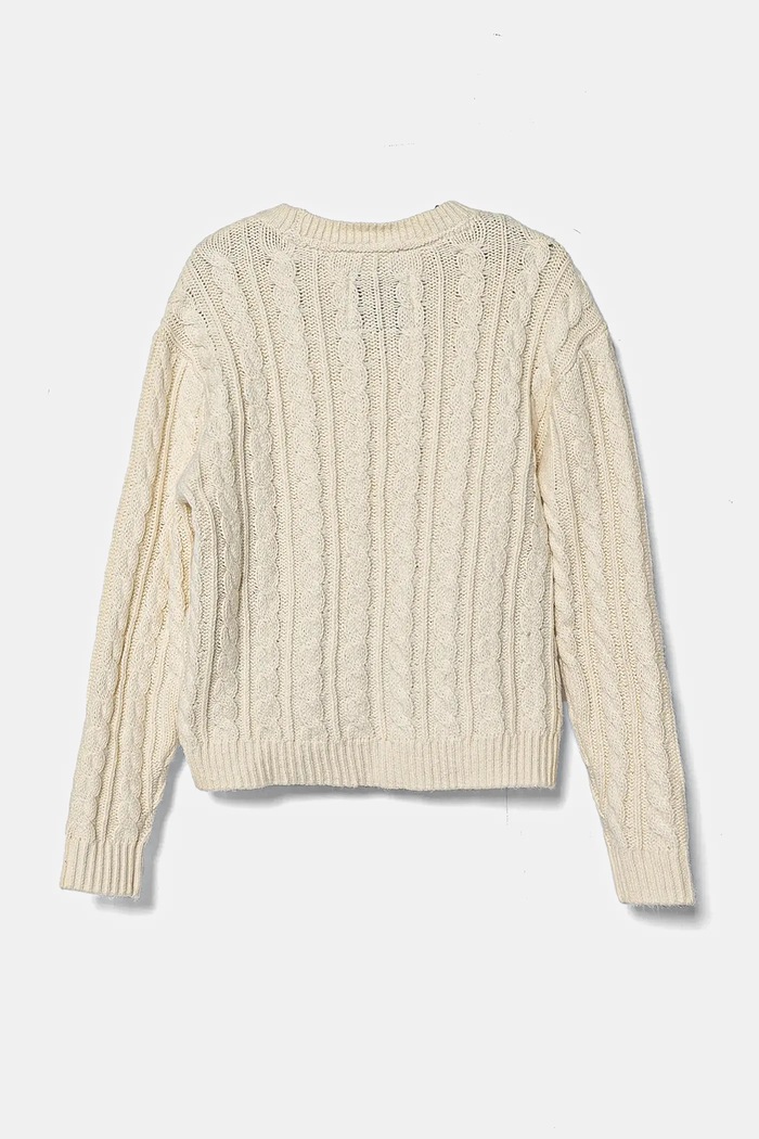 Παιδικό πουλόβερ Abercrombie & Fitch KI220.4018 μπεζ AW24