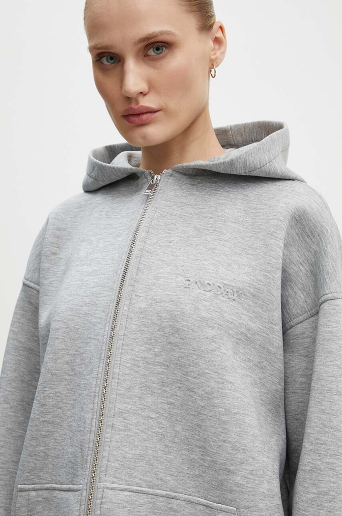 Dukserica 2NDDAY Vince - Heavy Neoprene siva 2244243314