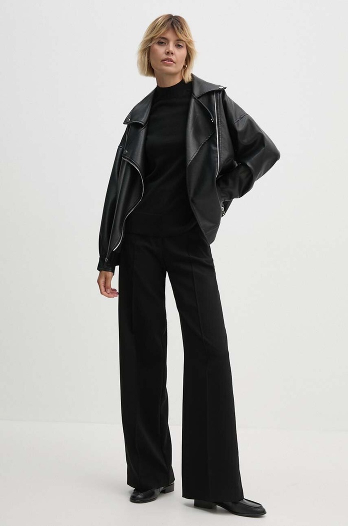 Vlněný svetr Calvin Klein K20K207206 černá AW24