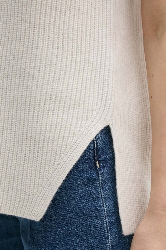 Vlněná vesta Calvin Klein K20K207249 béžová