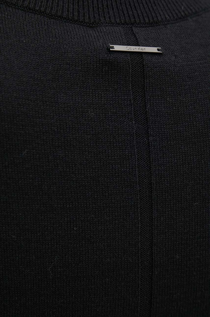 Vesta ze směsi hedvábí Calvin Klein K20K207568 černá