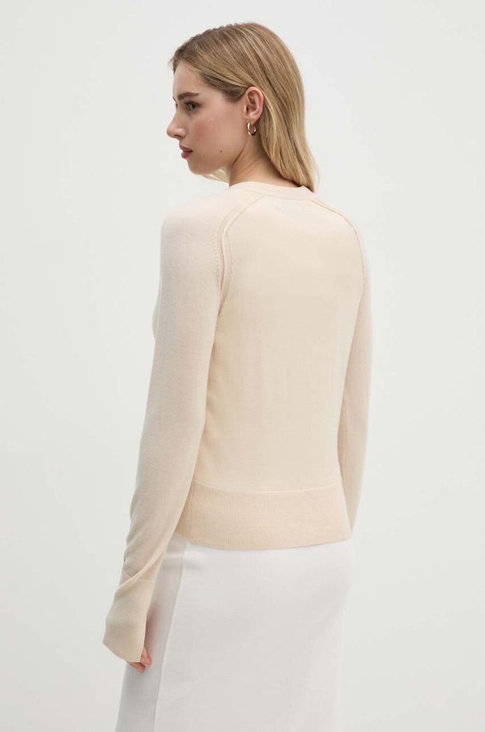 Ruházat Calvin Klein gyapjú kardigán K20K207574 bézs