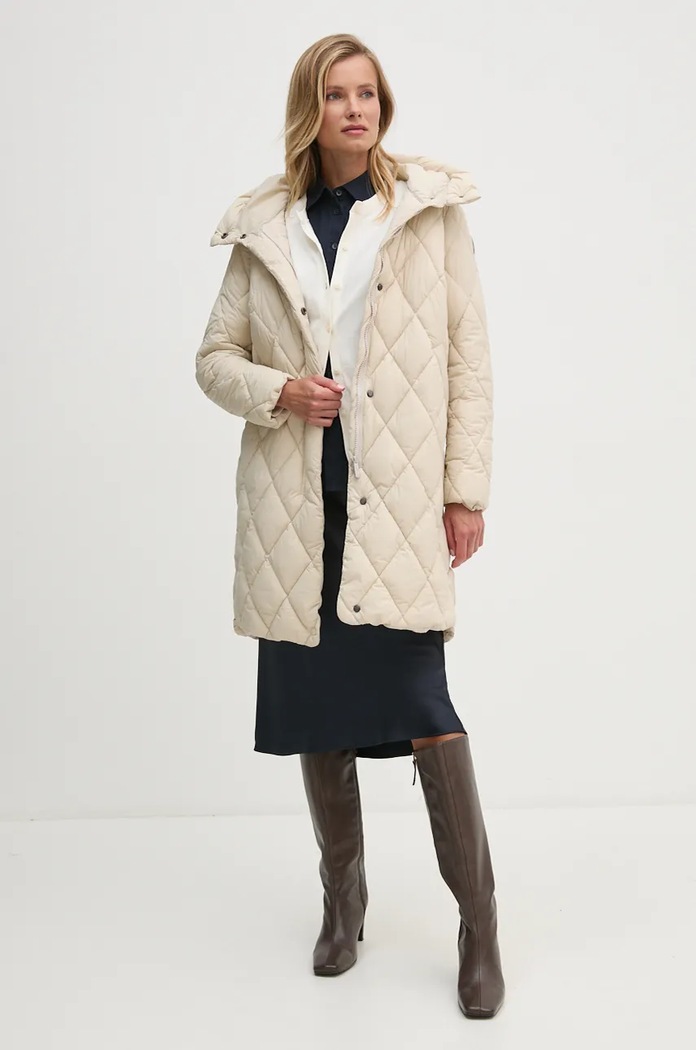 Πλεκτή ζακέτα Tommy Hilfiger WW0WW42370 μπεζ SS26