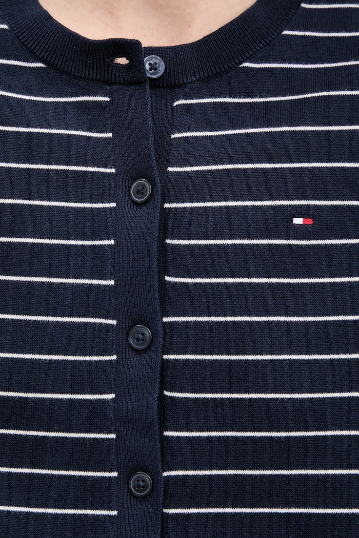 Kardigán Tommy Hilfiger WW0WW42370 tmavomodrá