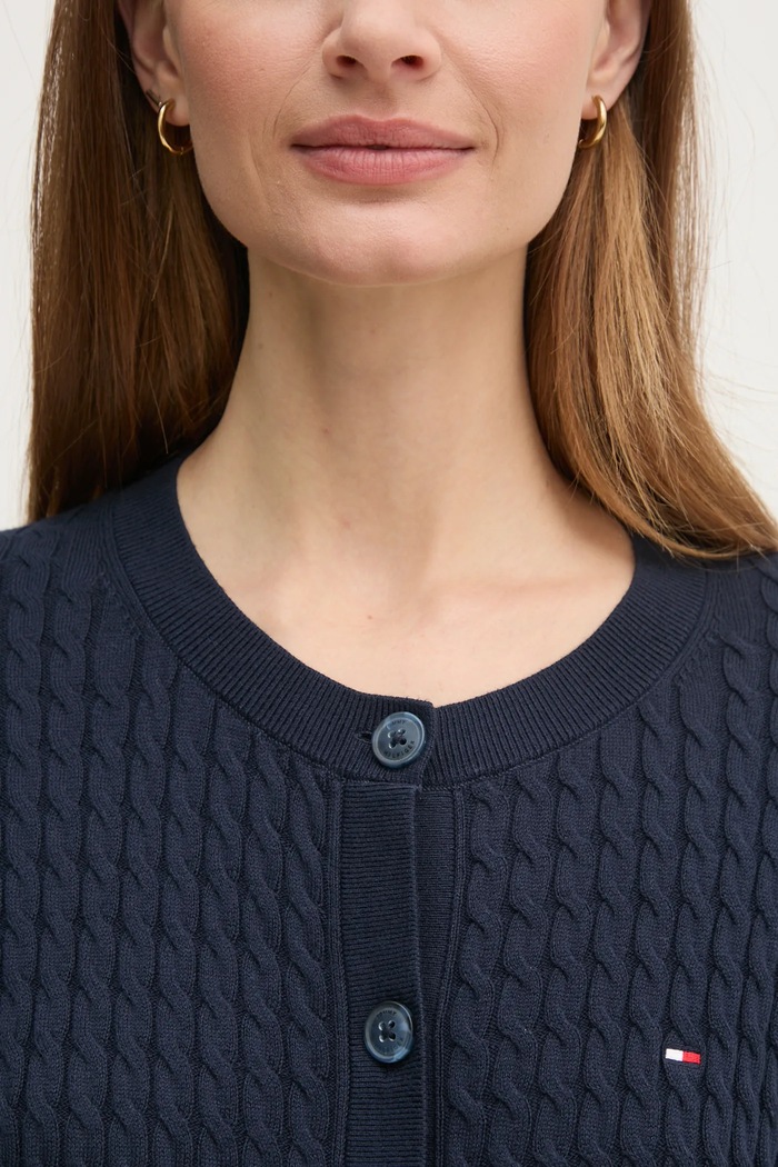 Tommy Hilfiger cardigan pentru femei din bumbac WW0WW43329