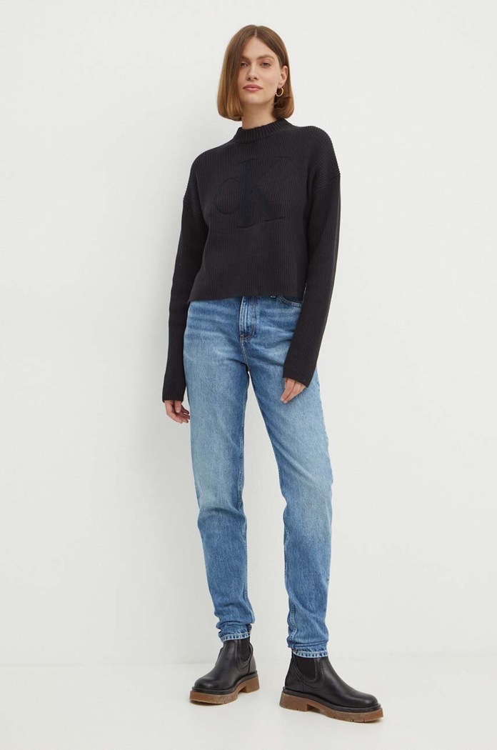 Calvin Klein Jeans sweter J20J223615 czarny AW24
