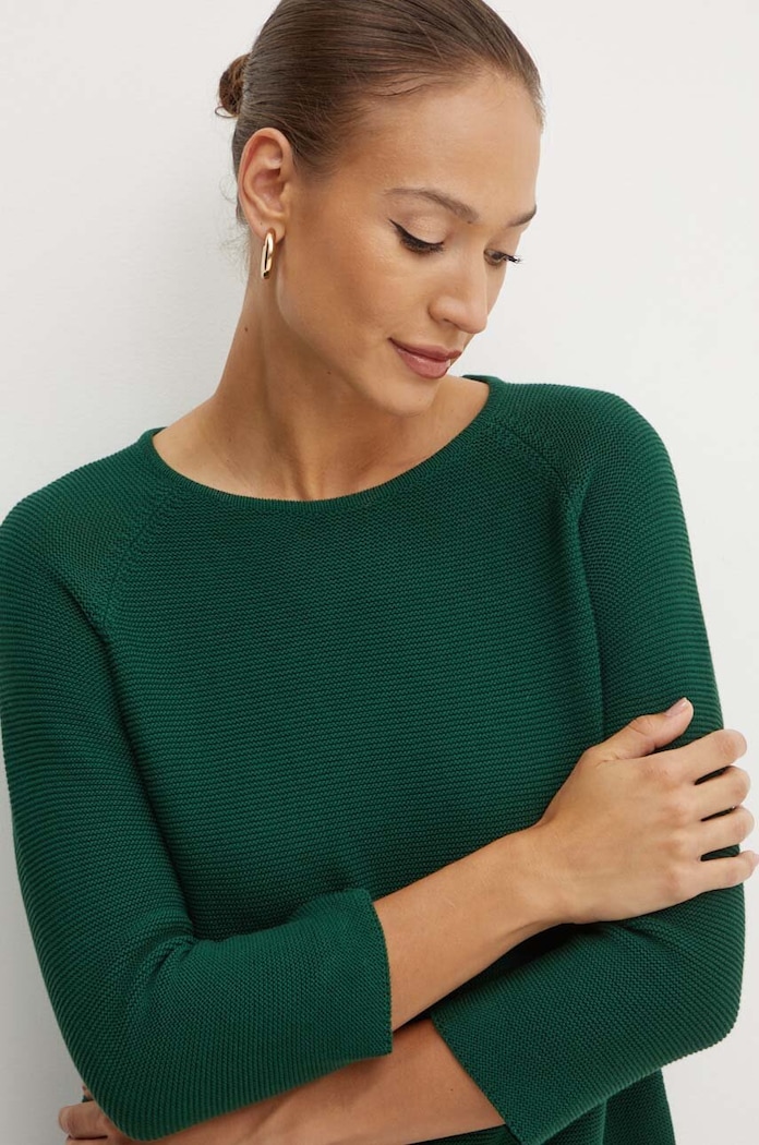 Weekend Max Mara sweter bawełniany zielony 2425366121600