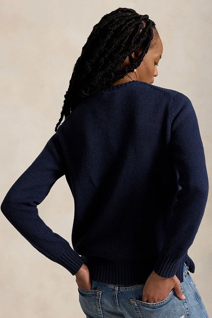 Polo Ralph Lauren sweter 211927070 granatowy AW24