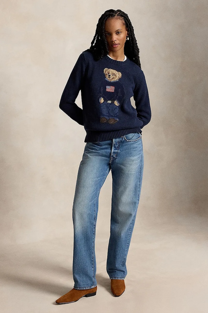 Odzież Polo Ralph Lauren sweter 211927070 granatowy