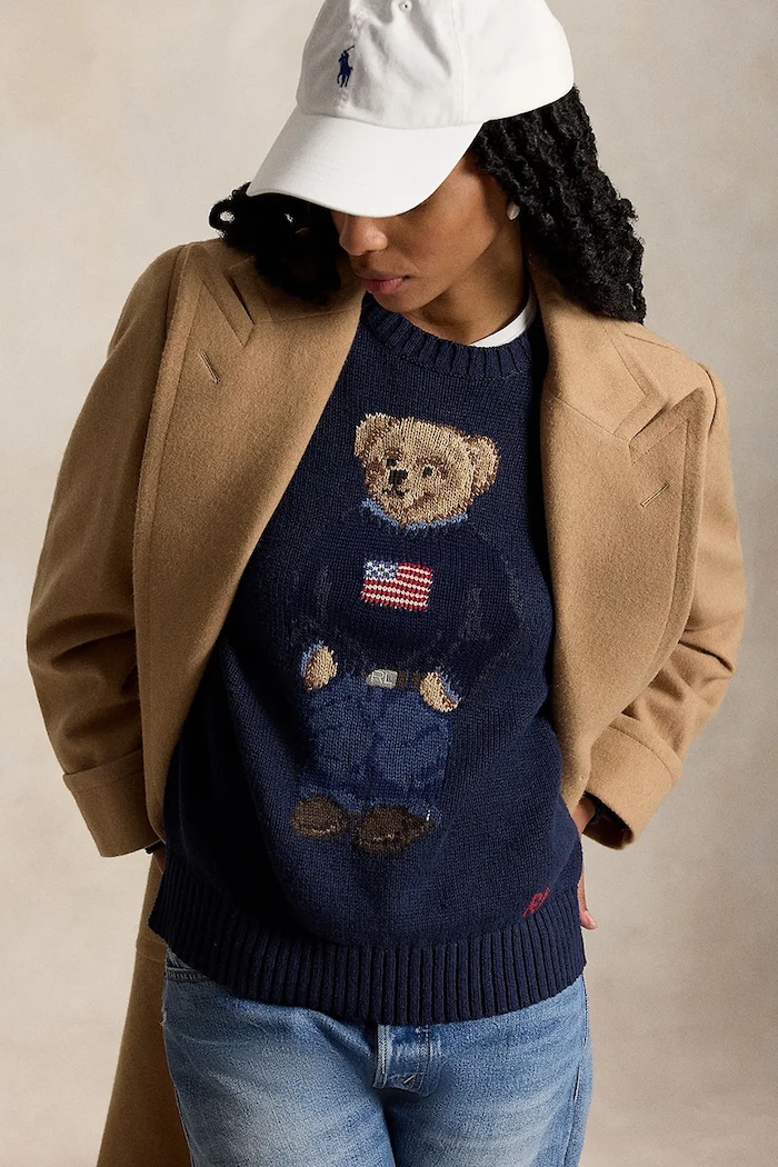 Polo Ralph Lauren sweter 211927070 granatowy