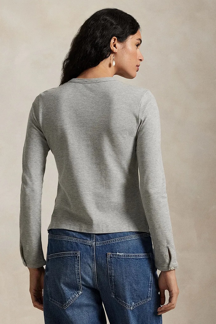 Лонгслив Polo Ralph Lauren 211941175 серый AW25