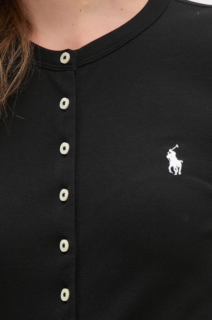 Tričko s dlouhým rukávem Polo Ralph Lauren 211941175 černá